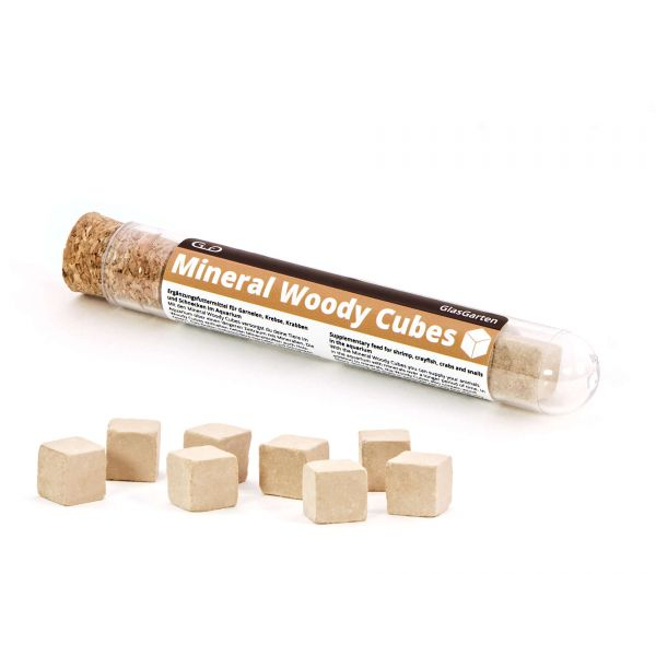 GlasGarten Mineral Woody Cubes Garnelenfutter