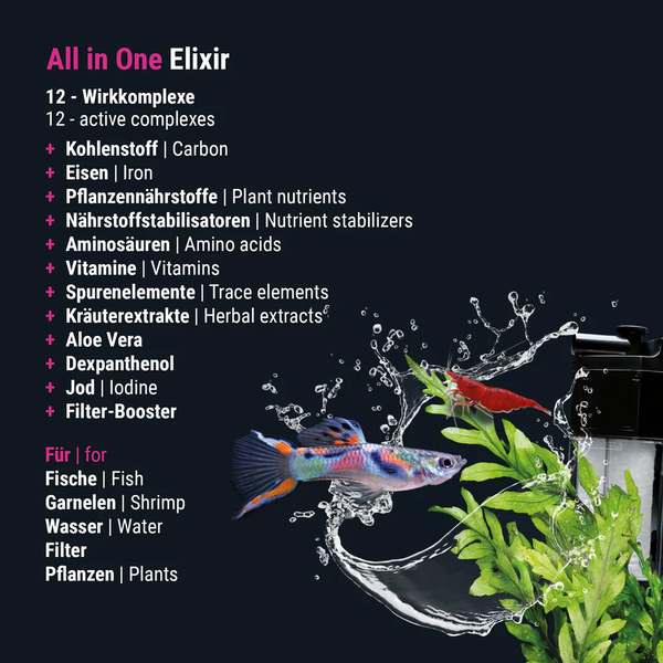 Dennerle All in One Elixir Wasseraufbereiter 250ml (fr max.1.250L Aquarienwasser)