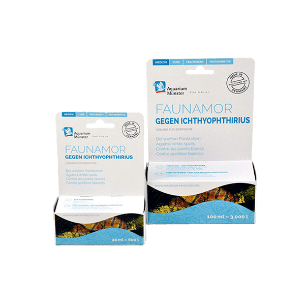 Aquarium Mnster Faunamor Medikament gegen Ichthyo 20ml (ausreichend fr 600L Aquarienwasser)