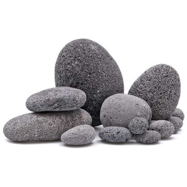 Aquadeco Zen-Pebbles - runde Lavasteine - Preis pro Stck
