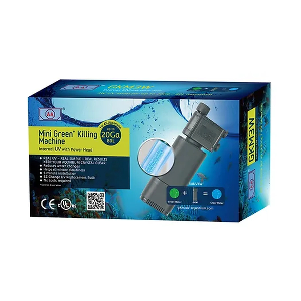AA Aquarium Mini Green Killing Machine Wasserklrer - Interner UV Sterilisator GKM 3W