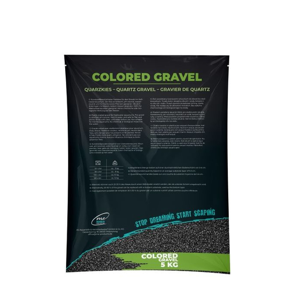me Aquaristic Colored Gravel Obsidian Black 2-3mm 5kg