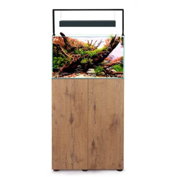Aquael Ultrascape Kombi - Set (Aquariumset + Unterschrank) Snow 90L