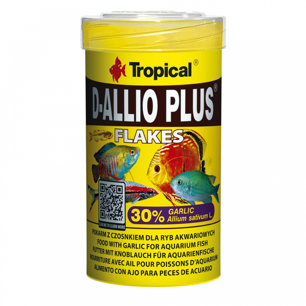 Tropical D-Allio Plus Flakes - Flockenfutter f�r Zierfische