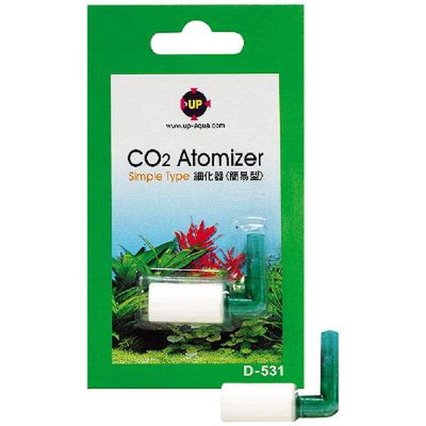 UP-AQUA CO2 Atomizer Set bestehend aus Keramikdiffusor und Winkelschlauchverbindung 4/6