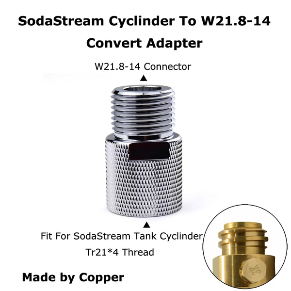 Messing Co2 Gewinde-Adapter Soda -> Standard