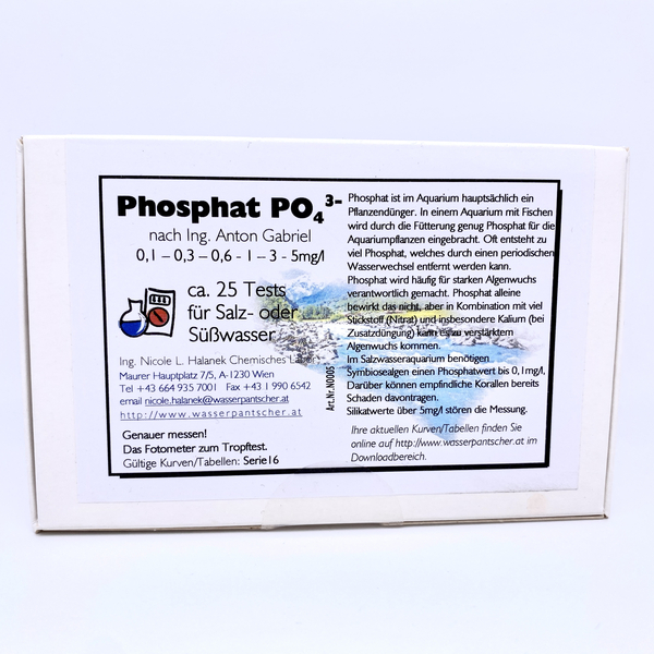 Wasserpantscher Phosphat PO4 3- Wassertest