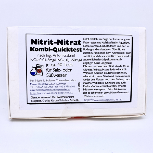 Wasserpantscher Nitrit-Nitrat Kombi-Quicktest
