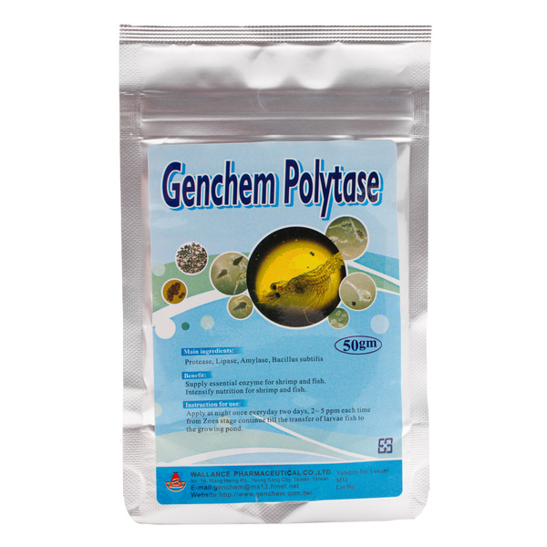 Genchem Polytase 50g - essentielle Enzyme fr Garnelen und Fische