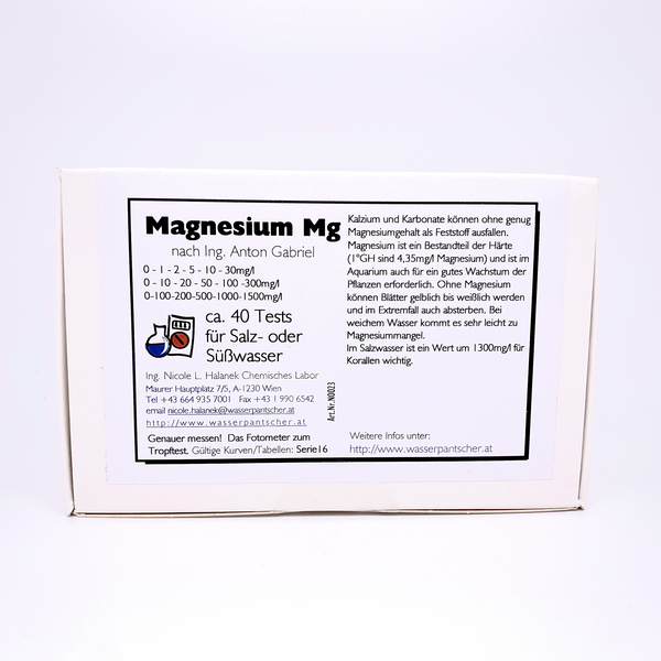 Wasserpantscher Magnesium Mg Test