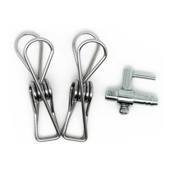Fisch & Garnelen Eingewhnungs-Set 1 | mit 3m Schlauch, Klammern und Metallhahn