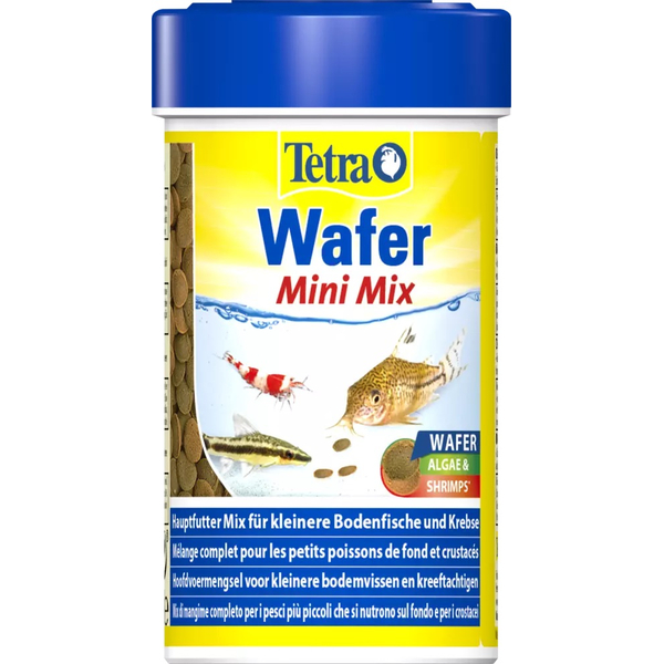 Tetra Wafer Mini Mix für Bodenfische und Krebstiere 100ml...