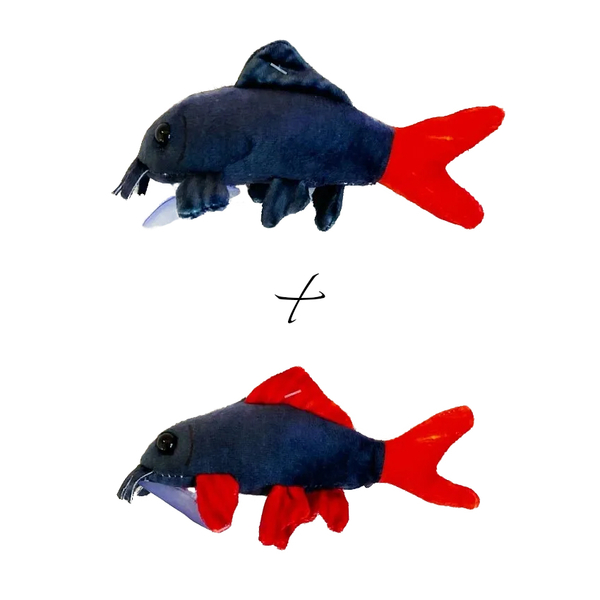 GreenPleco Shark Fransenlipper zweier SET - Plschtier