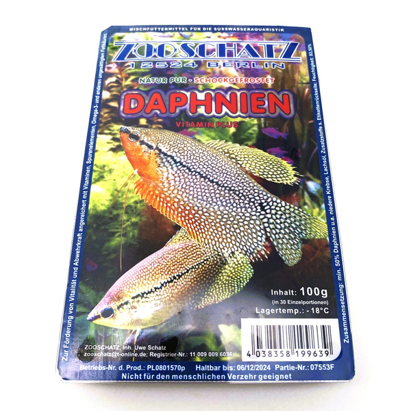 Daphnien  - Wasserflhe (Frostfutter) 100g | Zooschatz