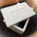 Styroporbox / Thermobox grau ca. 50 L (60x41x36cm) -...