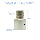 Soda -> Tropica Druckminderer CO2 Gewinde-Adapter aus...
