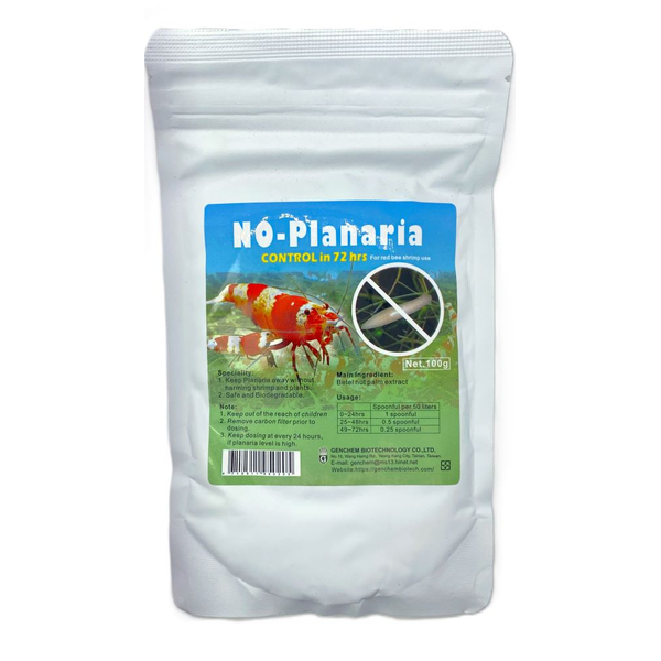 Genchem No-Planaria 100g control in 72 Stunden
